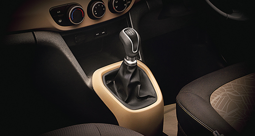 Automatic transmission in black and light brown color