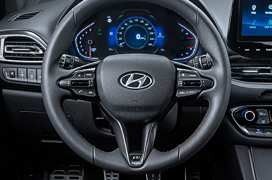 Leather N Line steering wheel.